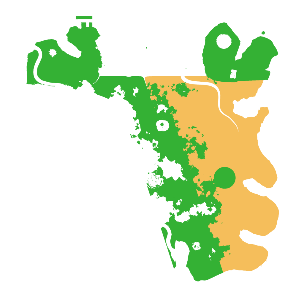 Biome Rust Map: Procedural Map, Size: 3700, Seed: 1136204038