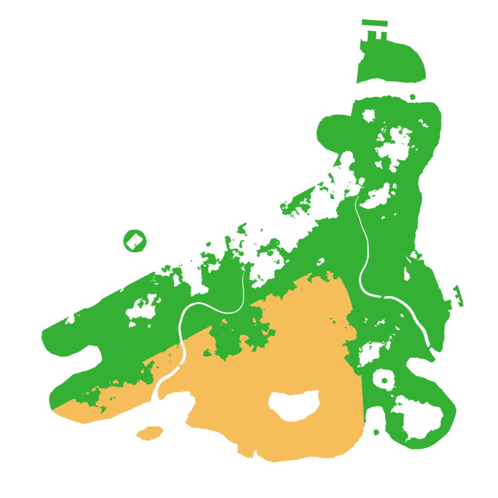 Biome Rust Map: Procedural Map, Size: 3500, Seed: 72737