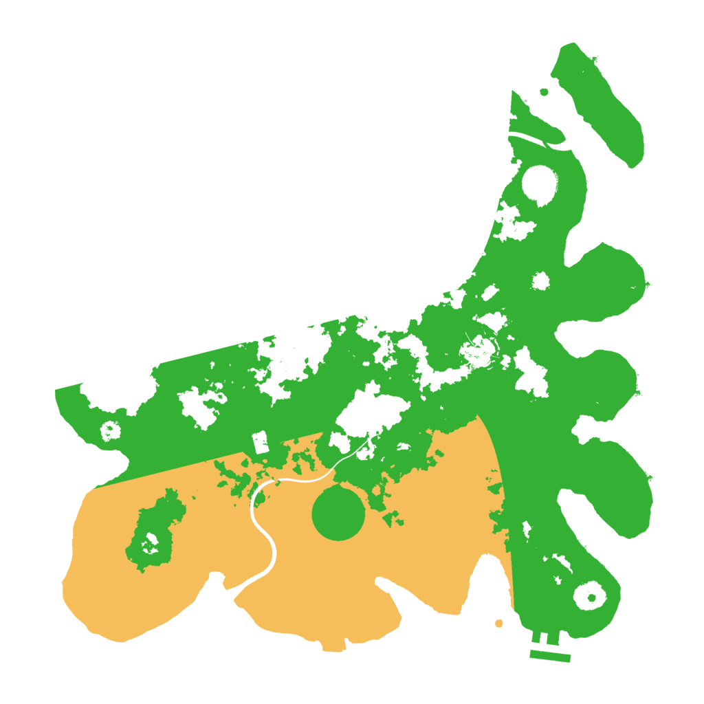 Biome Rust Map: Procedural Map, Size: 3500, Seed: 73949300