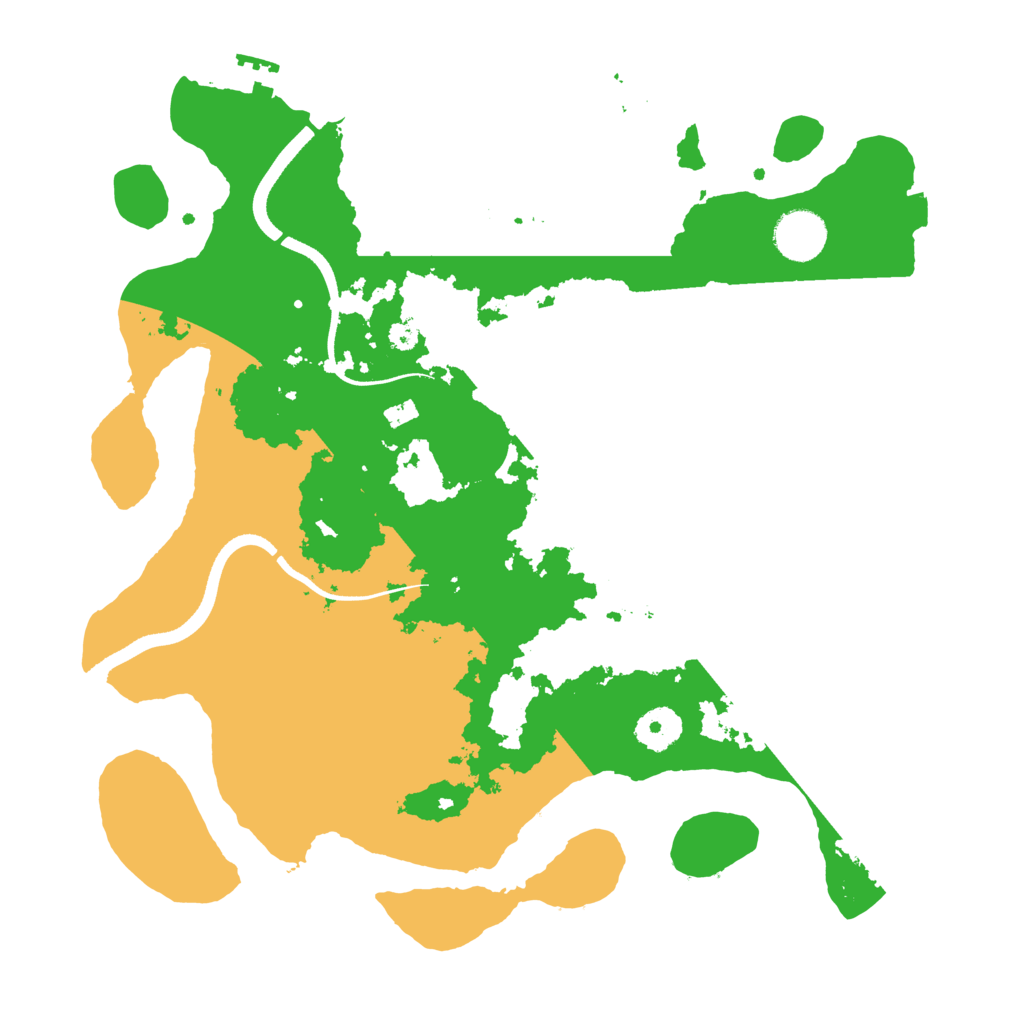 Biome Rust Map: Procedural Map, Size: 3500, Seed: 300284573