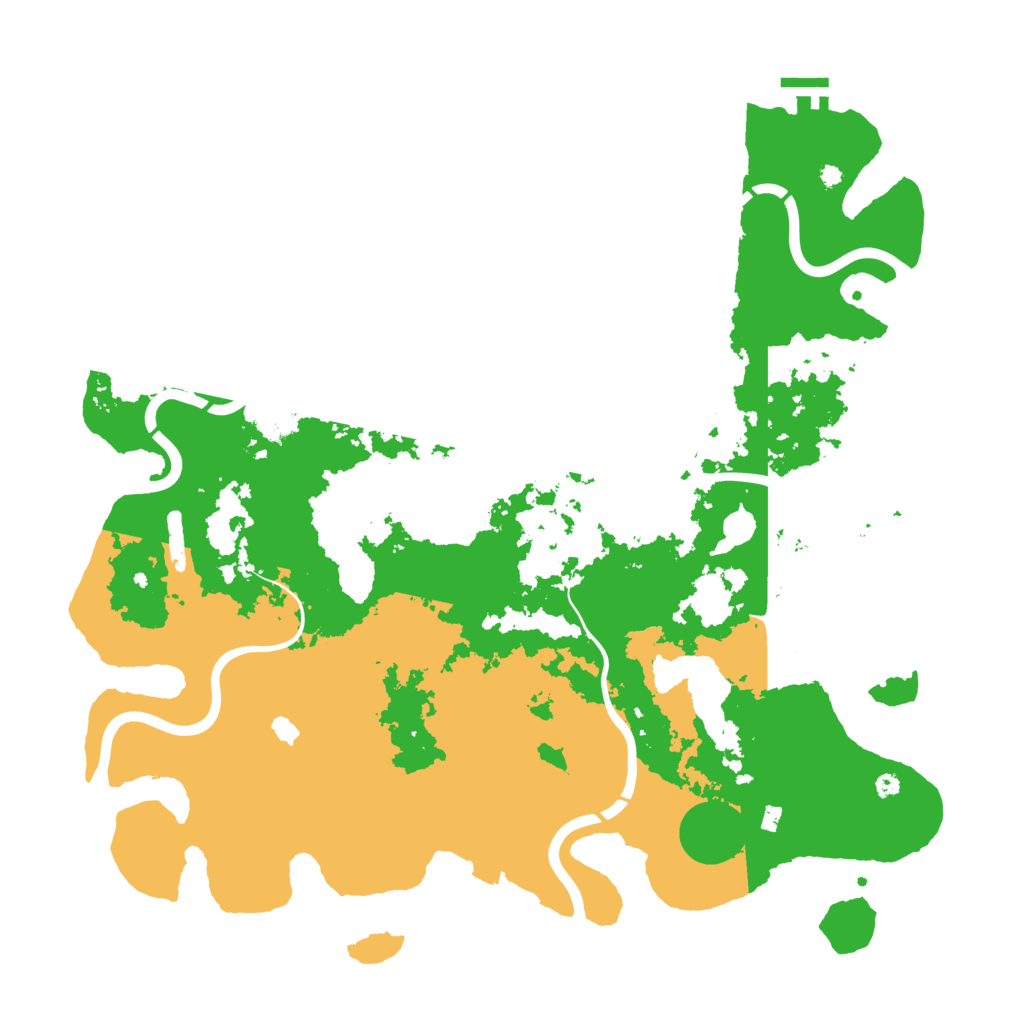 Biome Rust Map: Procedural Map, Size: 4300, Seed: 48862490