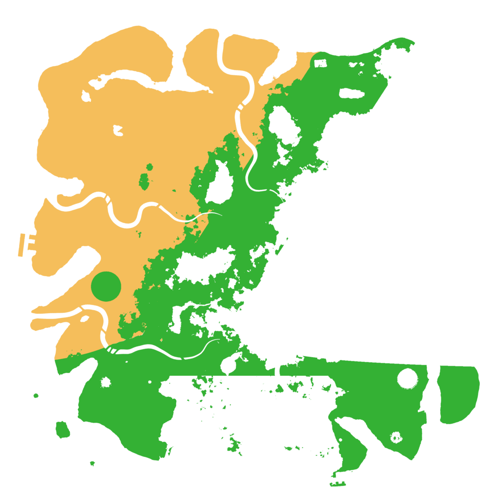 Biome Rust Map: Procedural Map, Size: 4400, Seed: 9532697
