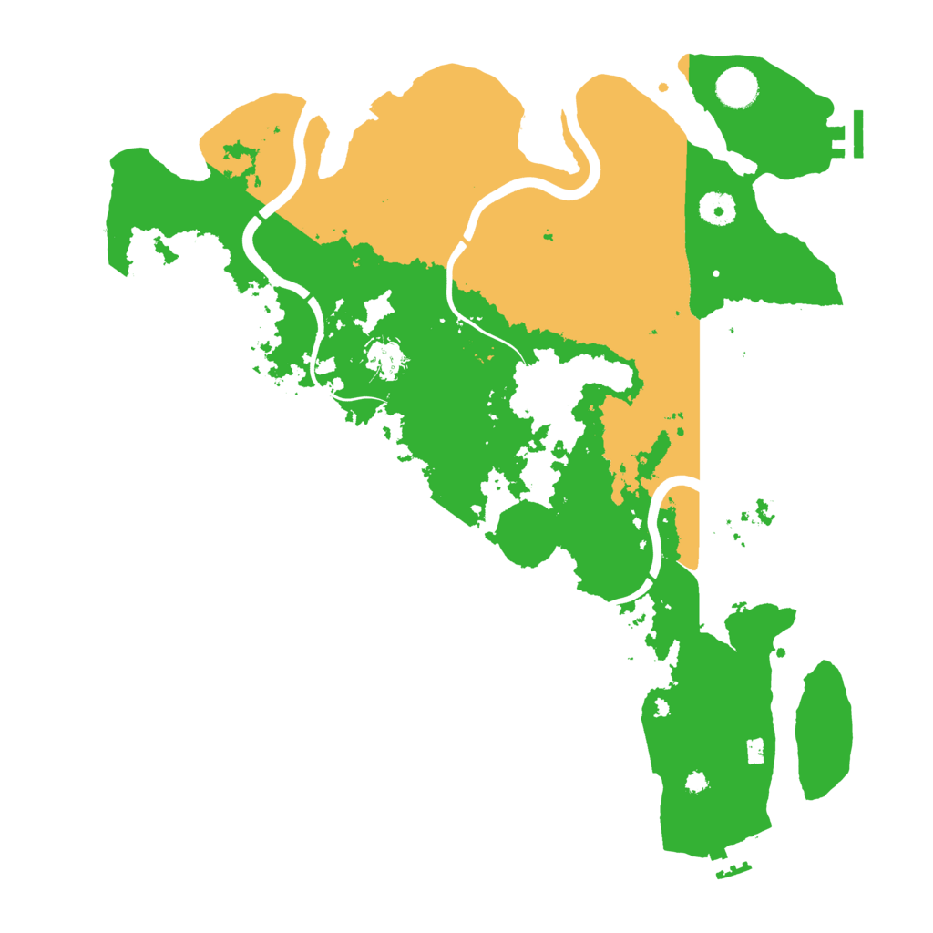 Biome Rust Map: Procedural Map, Size: 3950, Seed: 47278836