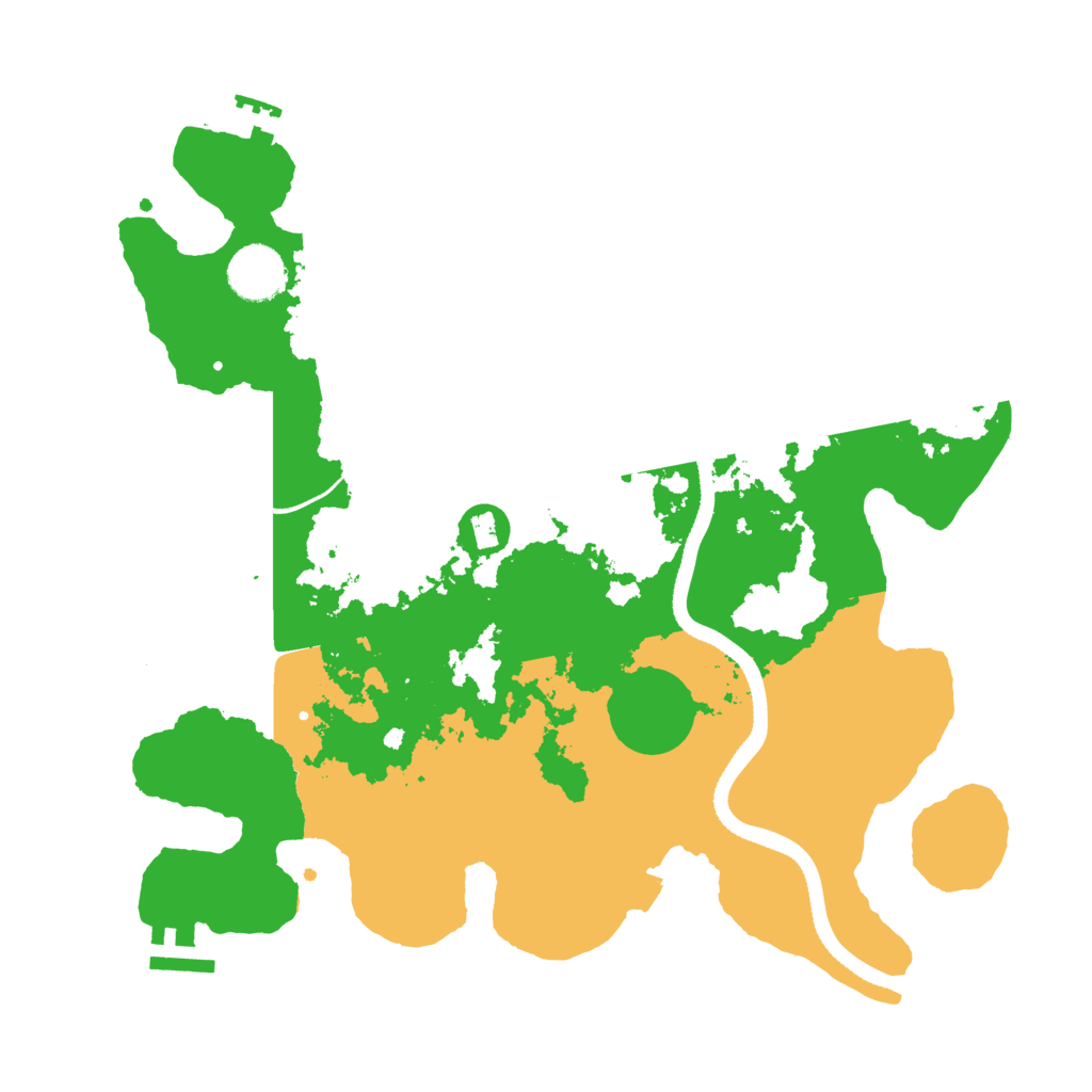 Biome Rust Map: Procedural Map, Size: 3400, Seed: 51421167