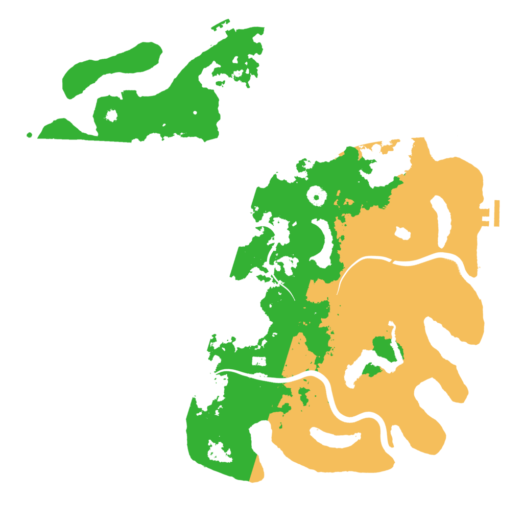 Biome Rust Map: Procedural Map, Size: 4000, Seed: 97615430