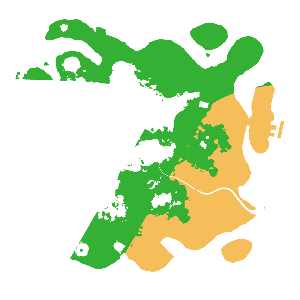 Biome Rust Map: Procedural Map, Size: 3500, Seed: 68989