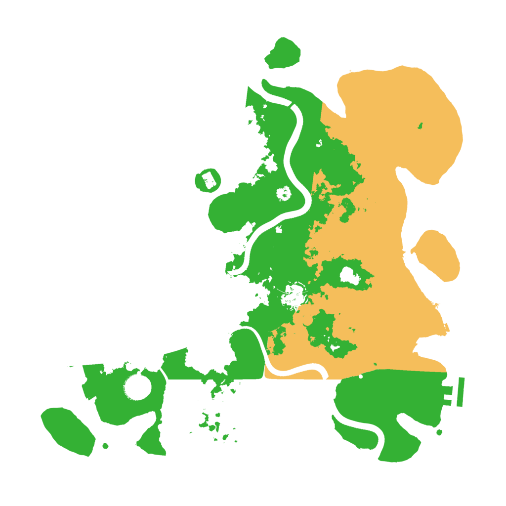 Biome Rust Map: Procedural Map, Size: 3500, Seed: 8258620