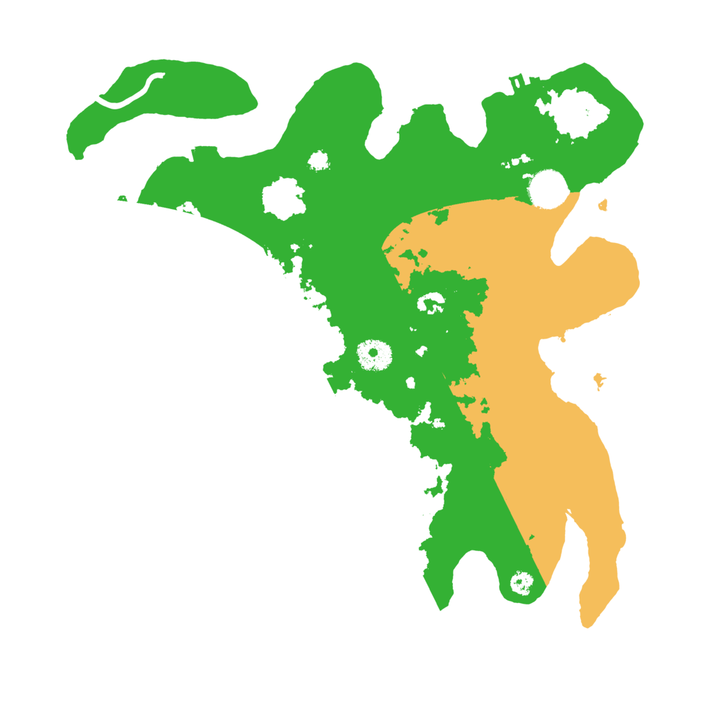 Biome Rust Map: Procedural Map, Size: 3200, Seed: 23232323