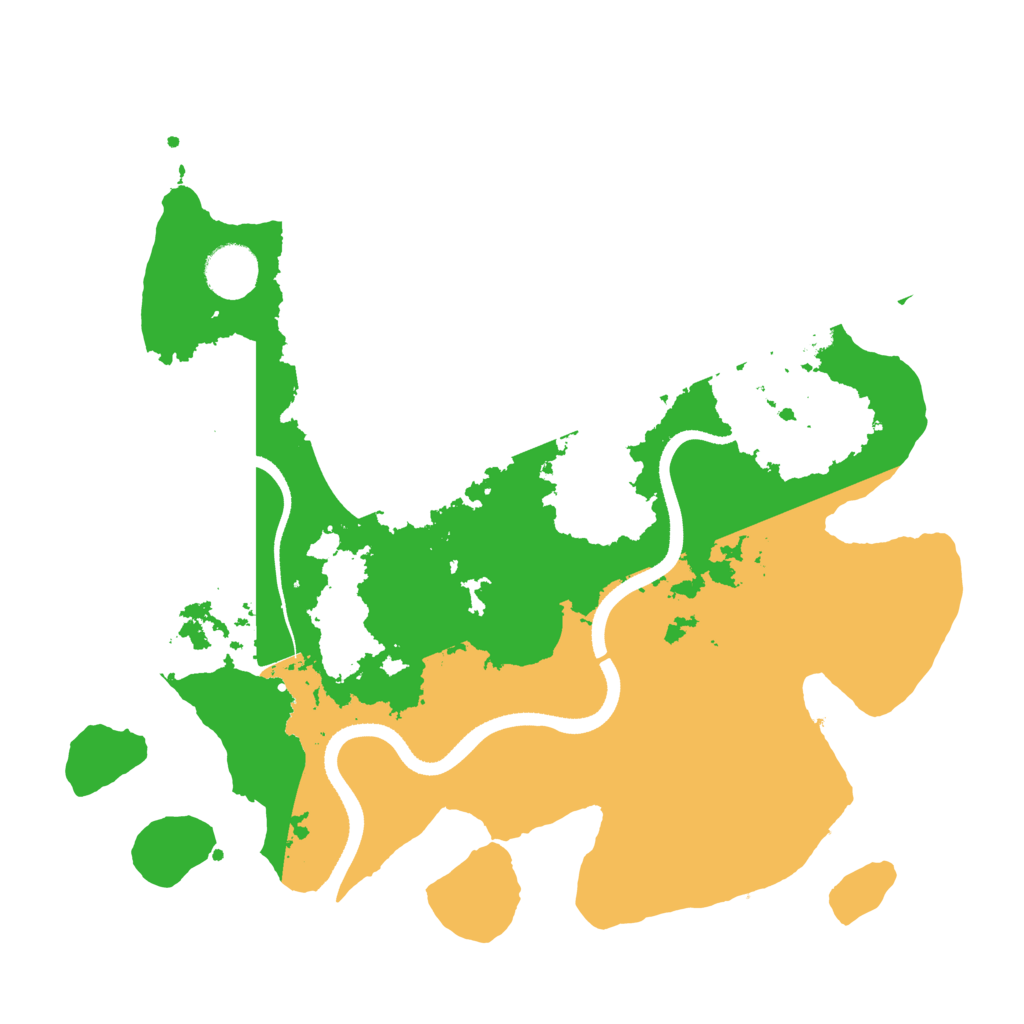 Biome Rust Map: Procedural Map, Size: 3500, Seed: 546545122