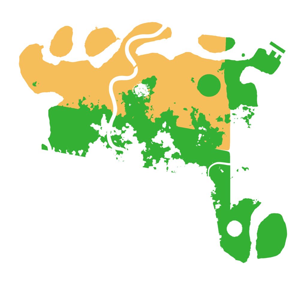 Biome Rust Map: Procedural Map, Size: 3600, Seed: 92400406