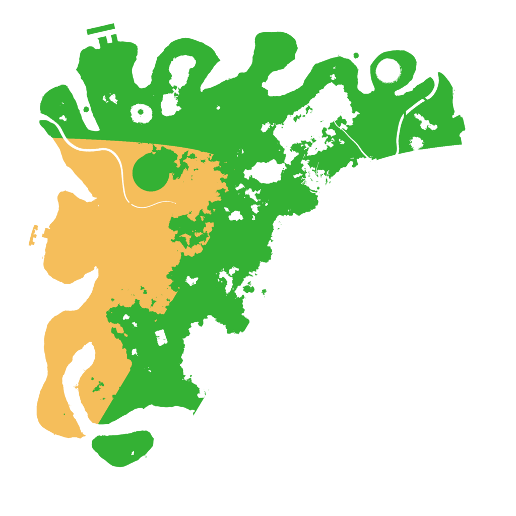Biome Rust Map: Procedural Map, Size: 3700, Seed: 42573745