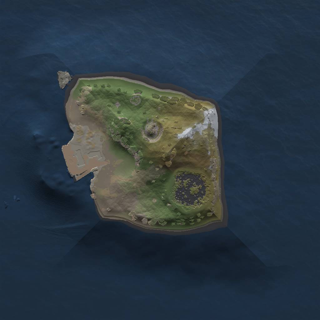 Rust Map: Procedural Map, Size: 1000, Seed: 245263, 3 Monuments