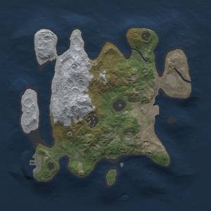 Thumbnail Rust Map: Procedural Map, Size: 2500, Seed: 801999144, 6 Monuments