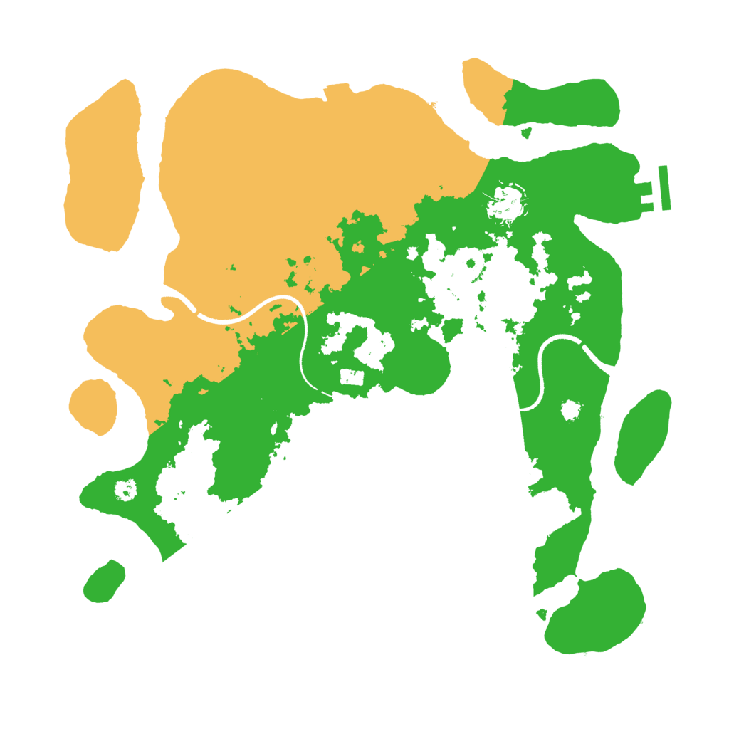 Biome Rust Map: Procedural Map, Size: 3300, Seed: 5488151