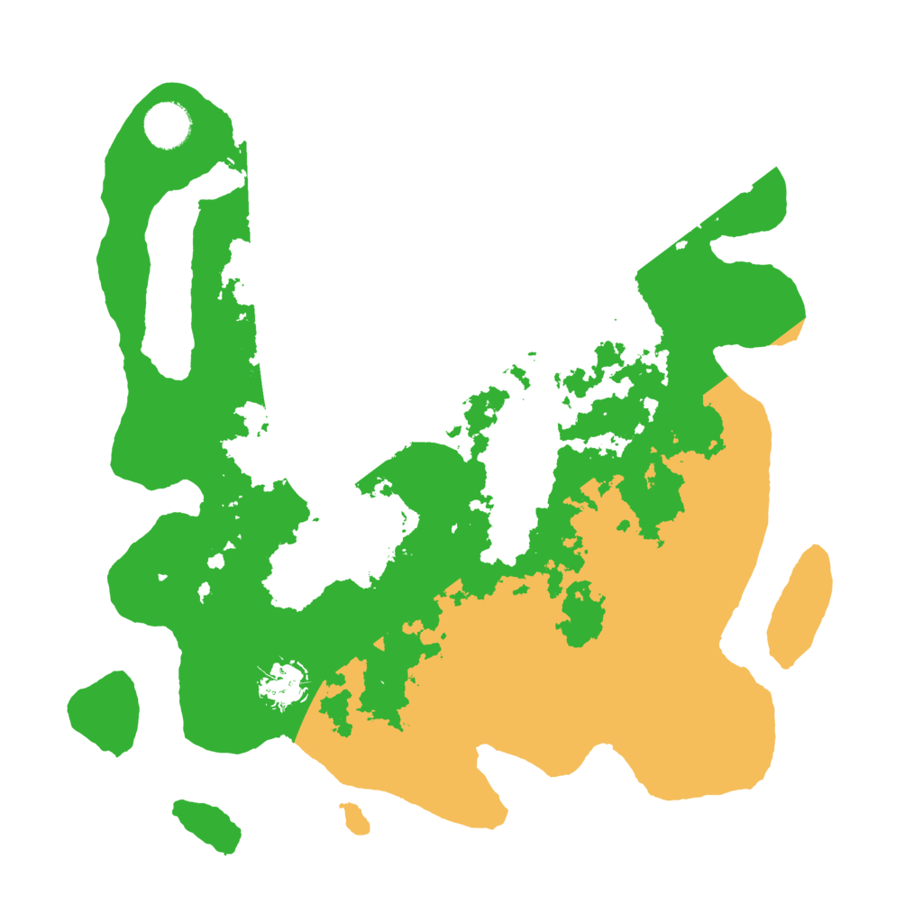 Biome Rust Map: Barren, Size: 3500, Seed: 27183460