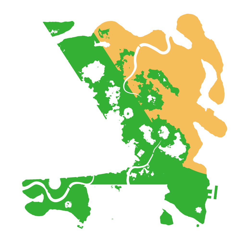 Biome Rust Map: Procedural Map, Size: 3650, Seed: 473999