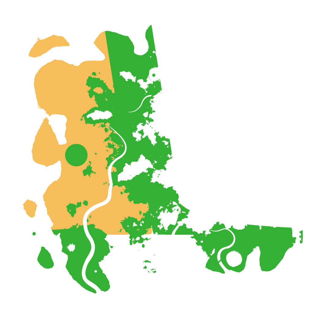 Biome Rust Map: Procedural Map, Size: 3700, Seed: 88873998