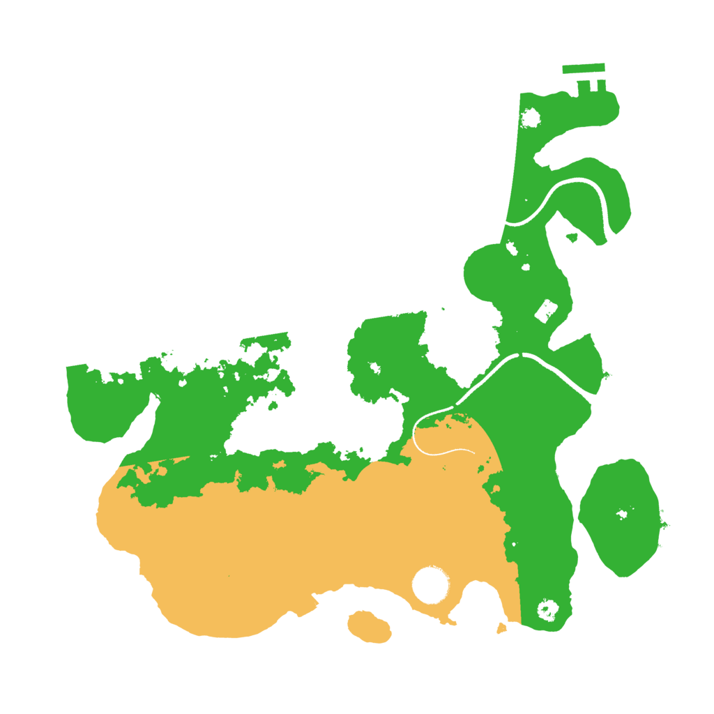 Biome Rust Map: Procedural Map, Size: 3400, Seed: 14494228