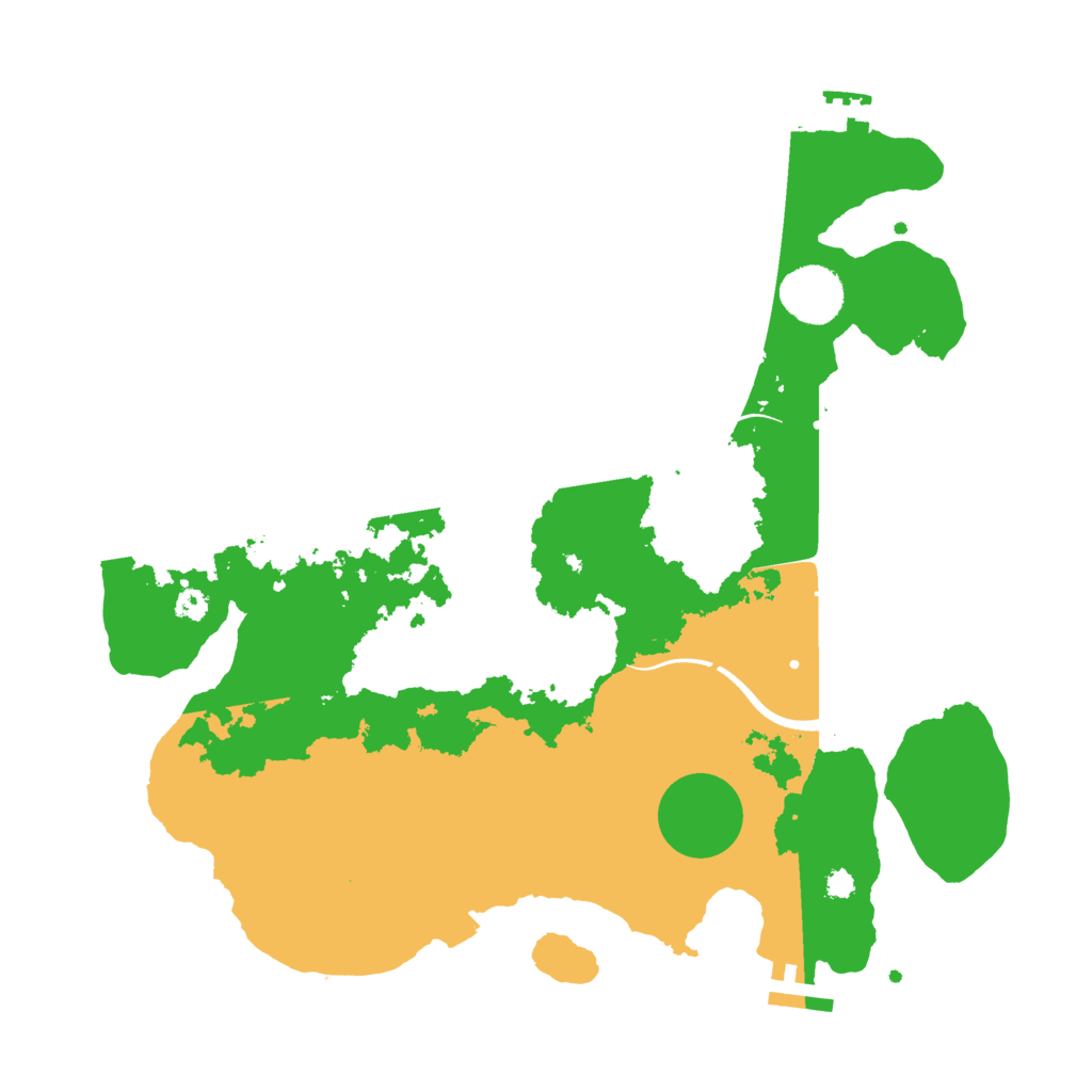 Biome Rust Map: Procedural Map, Size: 3400, Seed: 14494228