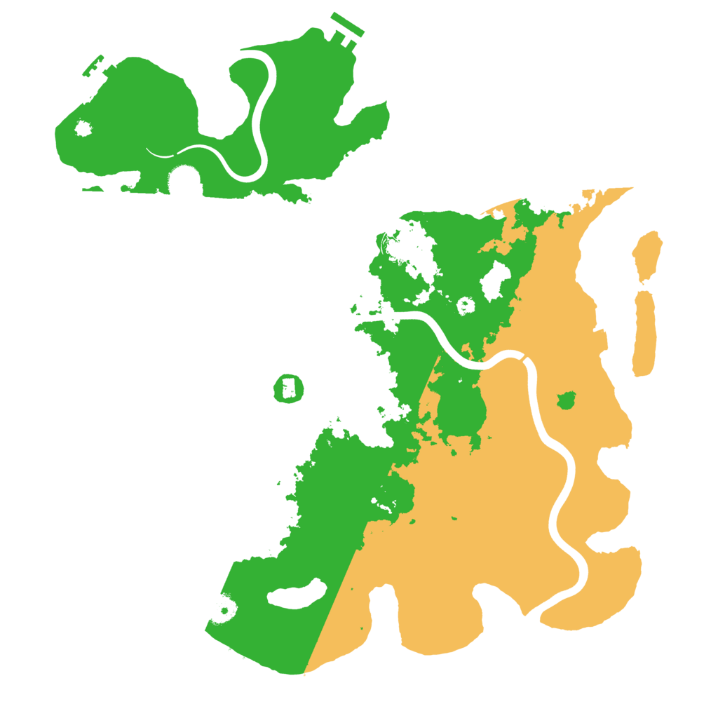 Biome Rust Map: Procedural Map, Size: 3950, Seed: 13809686