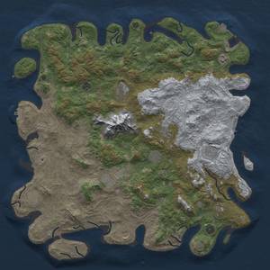 Thumbnail Rust Map: Procedural Map, Size: 5000, Seed: 779330390, 19 Monuments