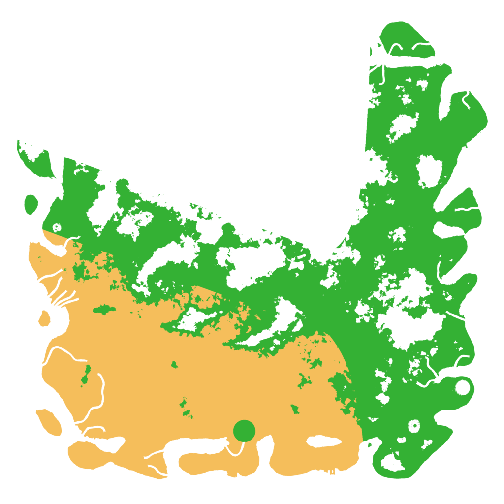 Biome Rust Map: Procedural Map, Size: 6000, Seed: 68145962