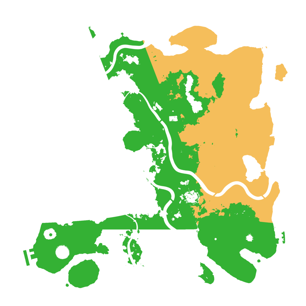 Biome Rust Map: Procedural Map, Size: 3950, Seed: 37761664