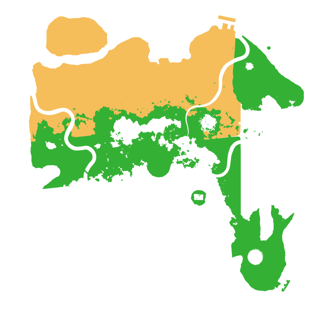 Biome Rust Map: Procedural Map, Size: 3700, Seed: 45441488