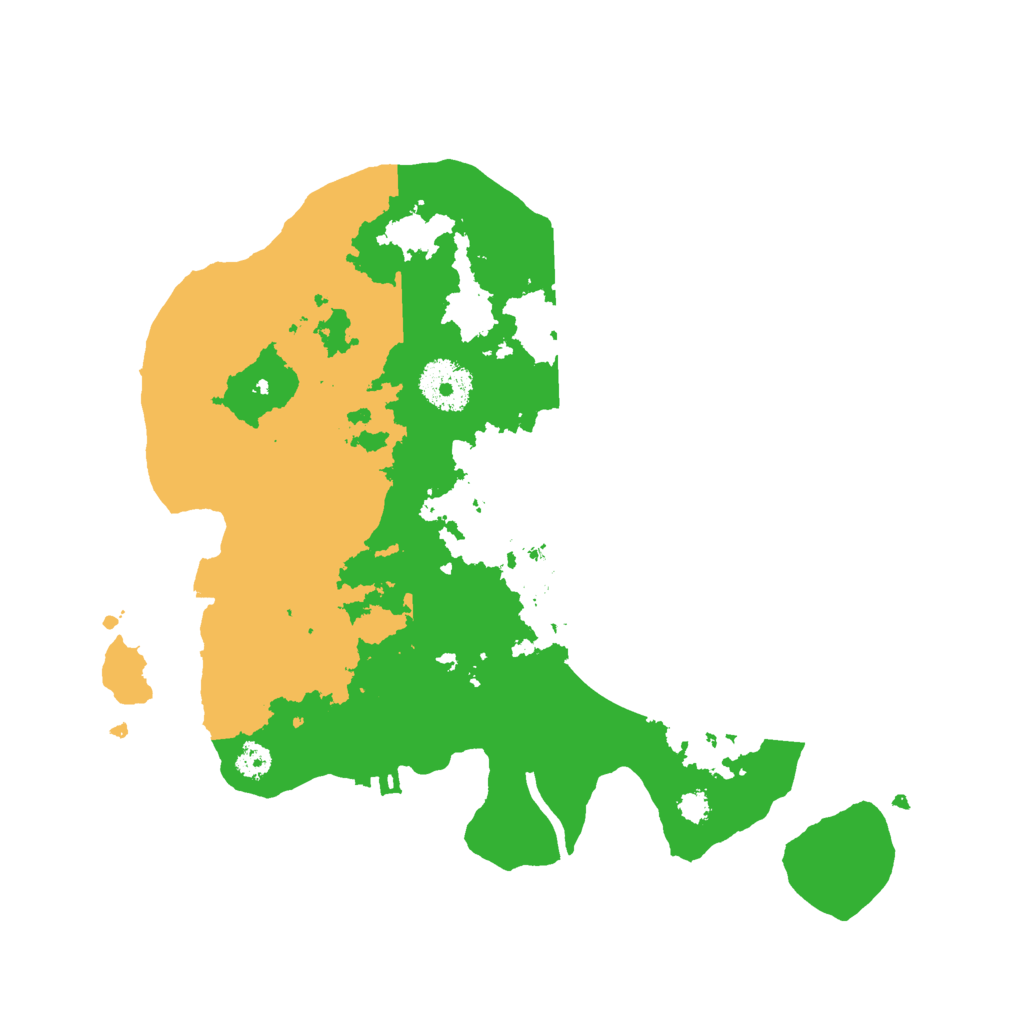 Biome Rust Map: Procedural Map, Size: 3000, Seed: 109266132
