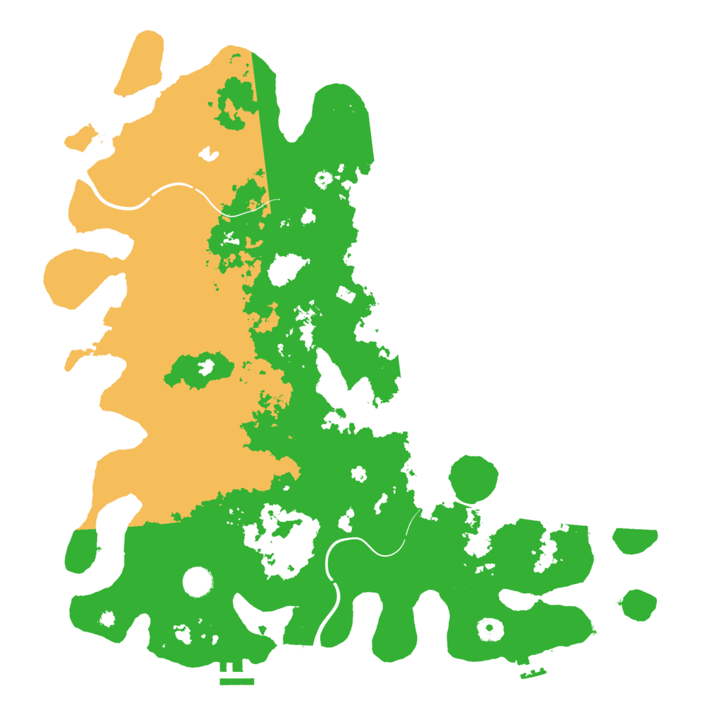 Biome Rust Map: Procedural Map, Size: 4250, Seed: 86217451