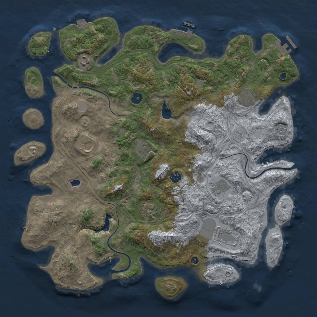 Rust Map: Procedural Map, Size: 4250, Seed: 1531498007, 15 Monuments
