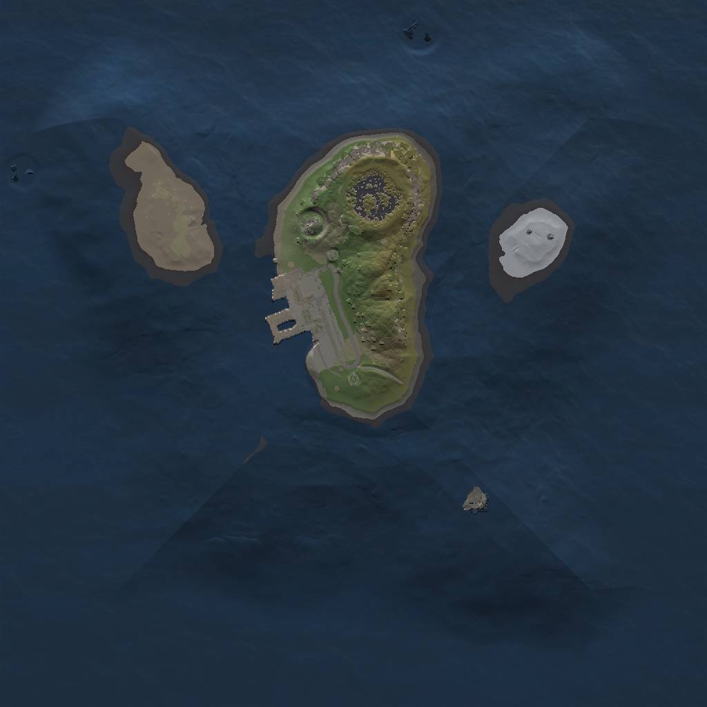 Rust Map: Procedural Map, Size: 1500, Seed: 109266132, 4 Monuments