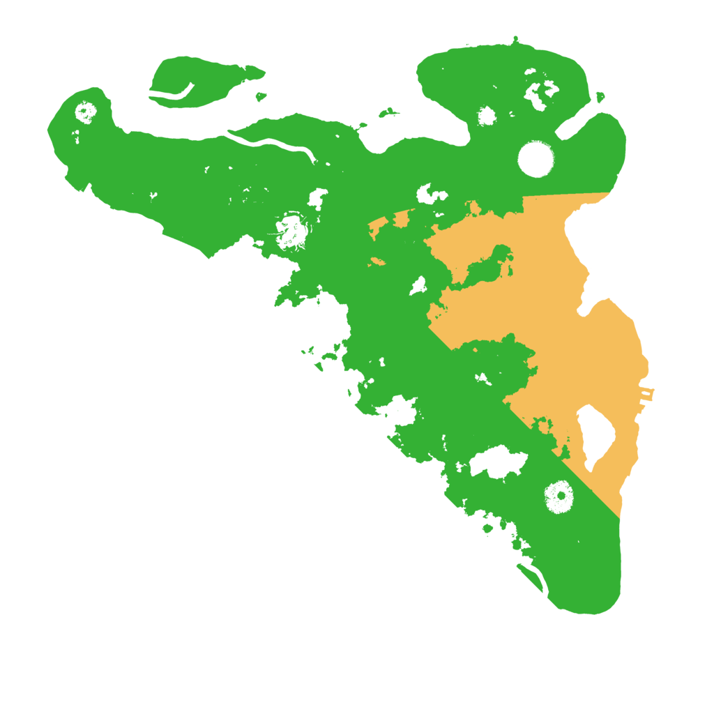 Biome Rust Map: Procedural Map, Size: 3500, Seed: 2886