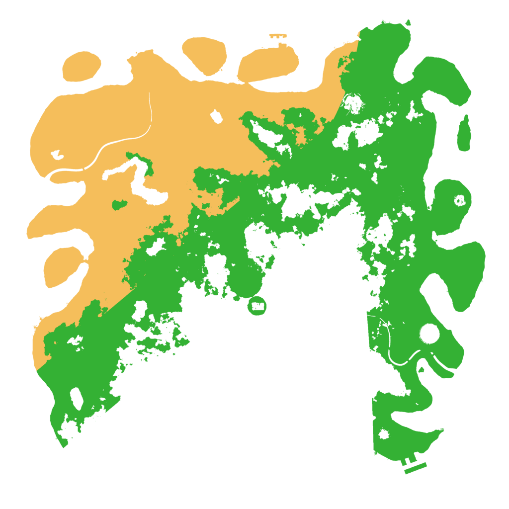 Biome Rust Map: Procedural Map, Size: 4500, Seed: 84965