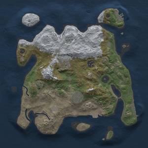 Thumbnail Rust Map: Procedural Map, Size: 3000, Seed: 537960271, 12 Monuments