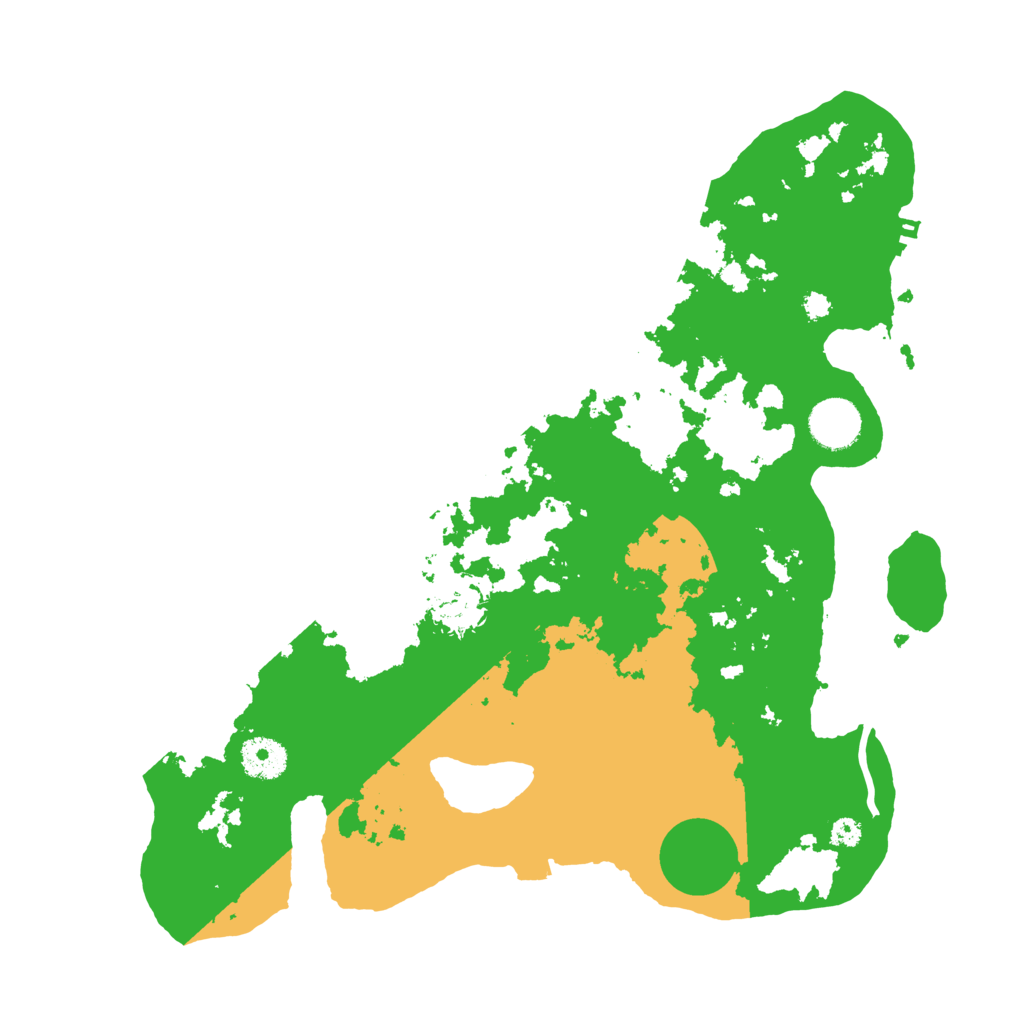 Biome Rust Map: Procedural Map, Size: 3500, Seed: 54037304