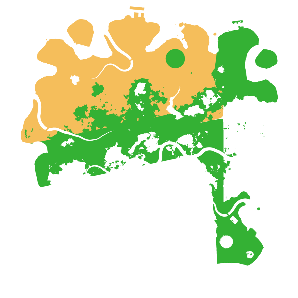 Biome Rust Map: Procedural Map, Size: 4100, Seed: 54268756