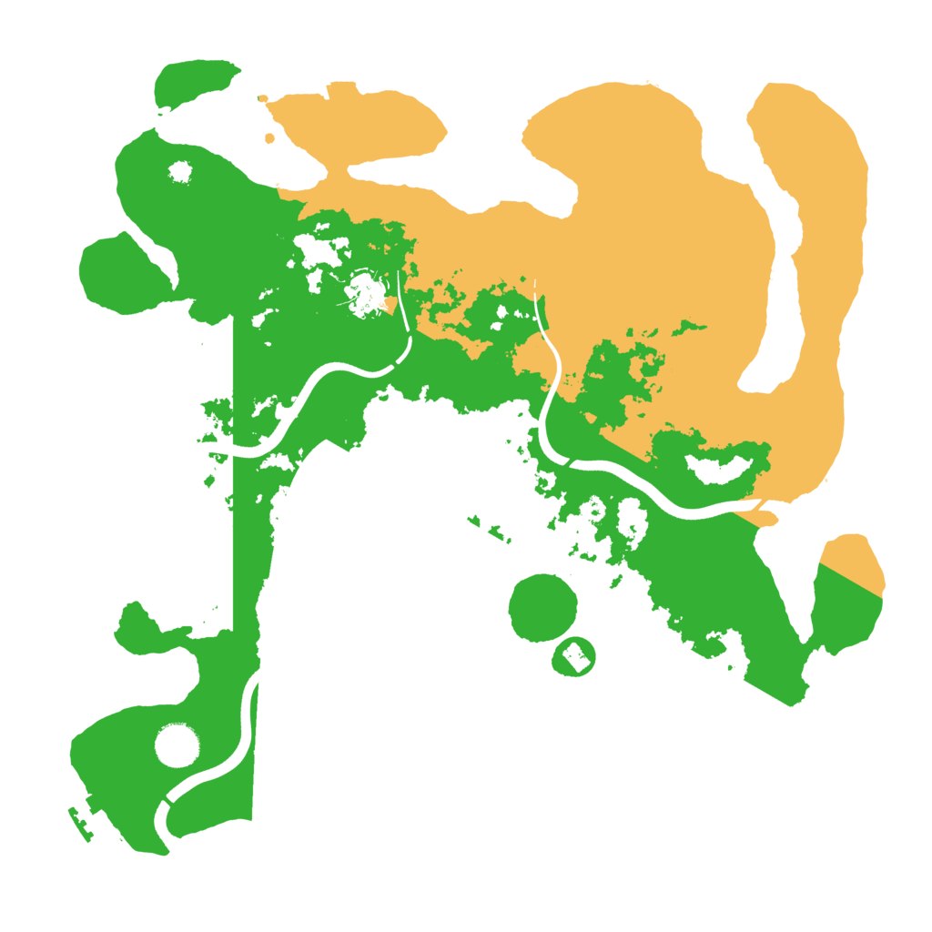 Biome Rust Map: Procedural Map, Size: 3700, Seed: 25508540