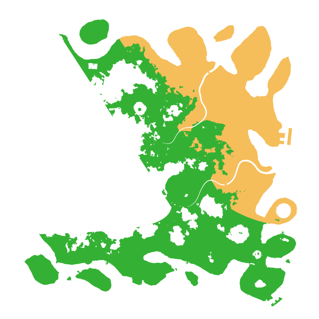 Biome Rust Map: Procedural Map, Size: 3800, Seed: 44459309