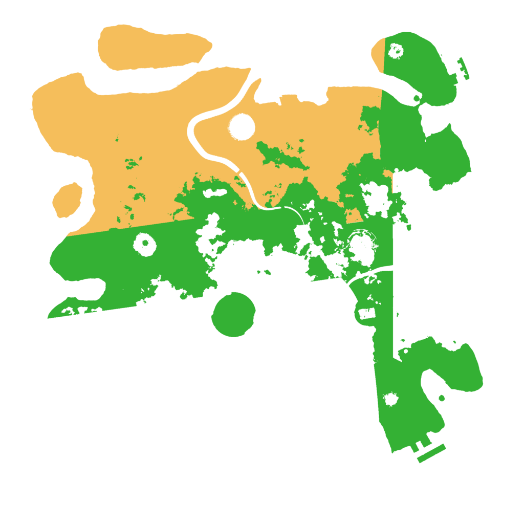 Biome Rust Map: Procedural Map, Size: 3500, Seed: 31254