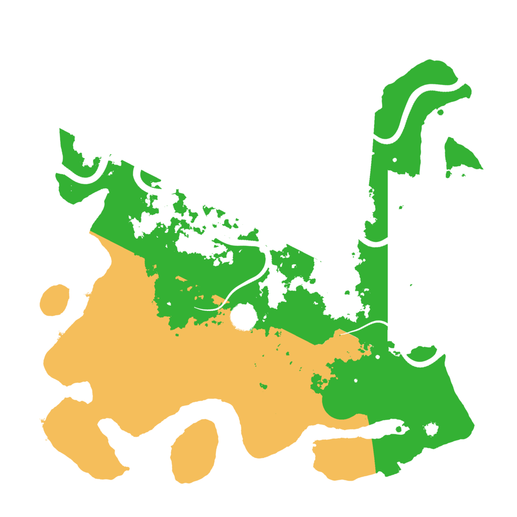 Biome Rust Map: Procedural Map, Size: 3500, Seed: 95528045