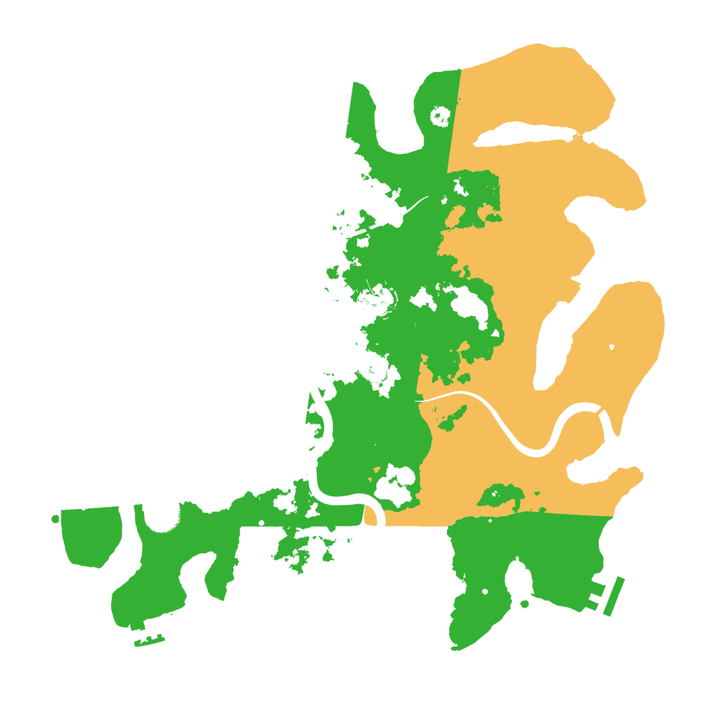 Biome Rust Map: Procedural Map, Size: 3500, Seed: 86441886