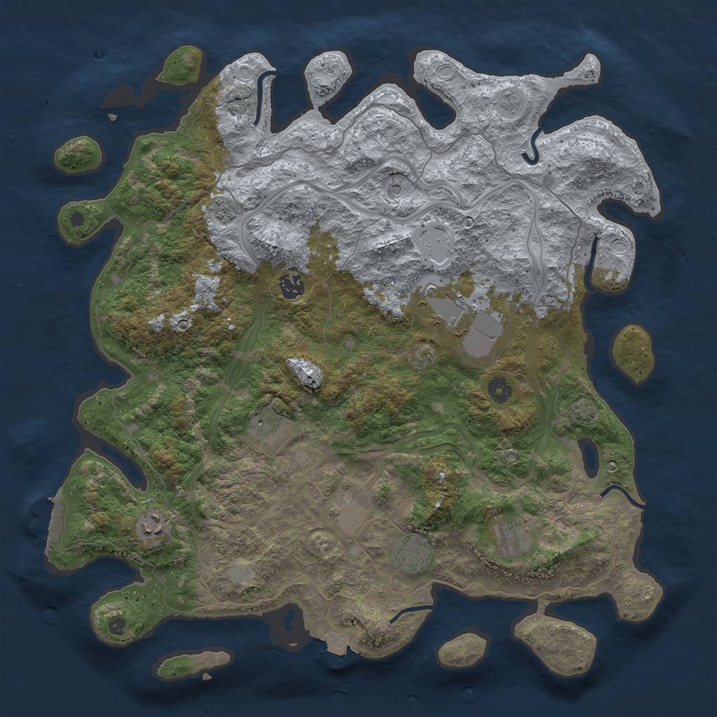 Rust Map: Procedural Map, Size: 4250, Seed: 67449016, 15 Monuments