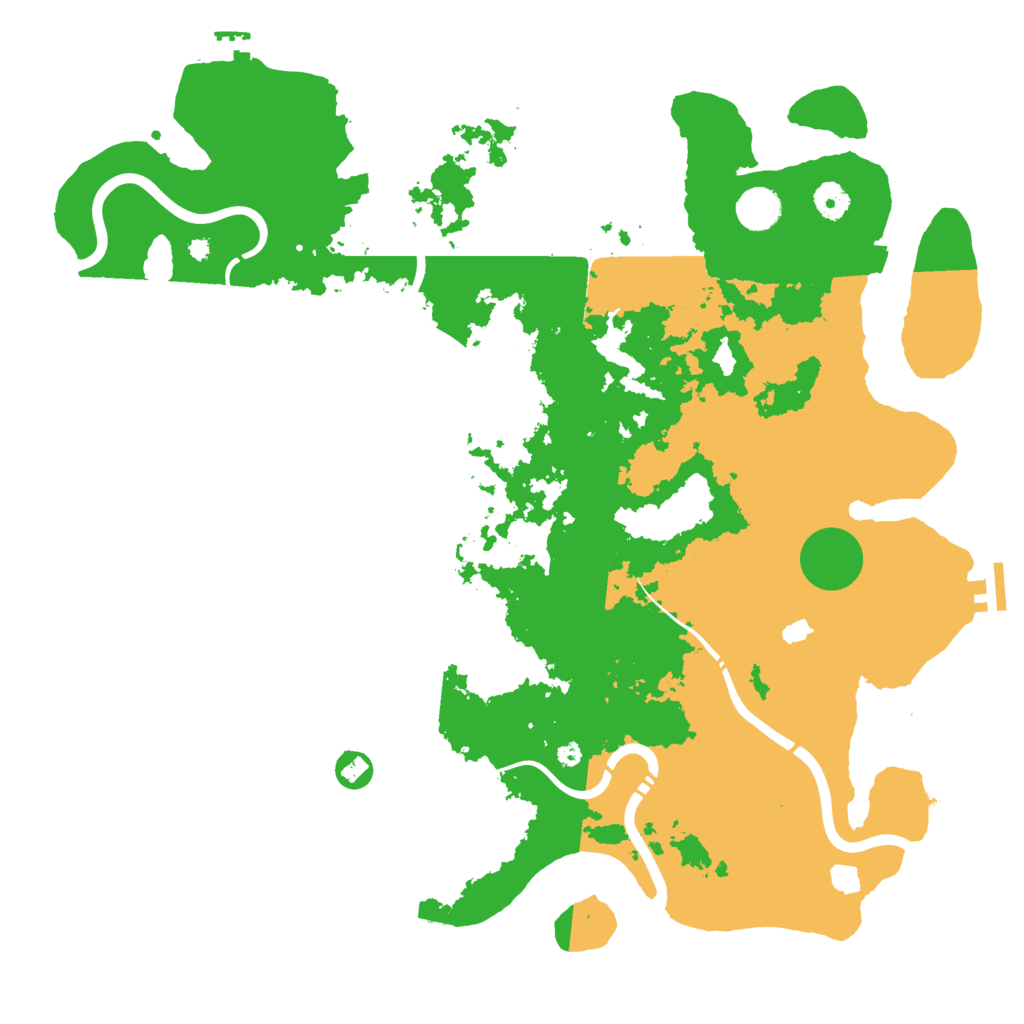 Biome Rust Map: Procedural Map, Size: 4300, Seed: 40529498