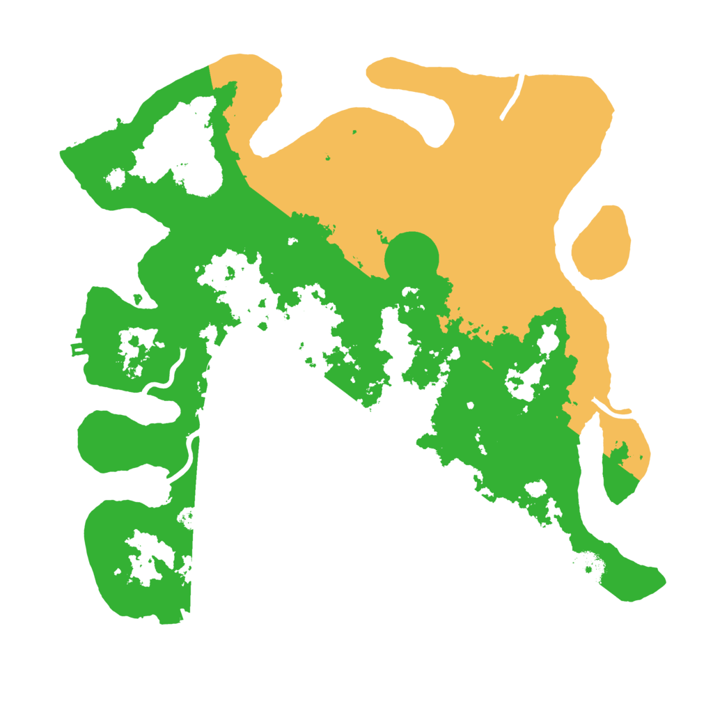 Biome Rust Map: Procedural Map, Size: 3500, Seed: 2059888096