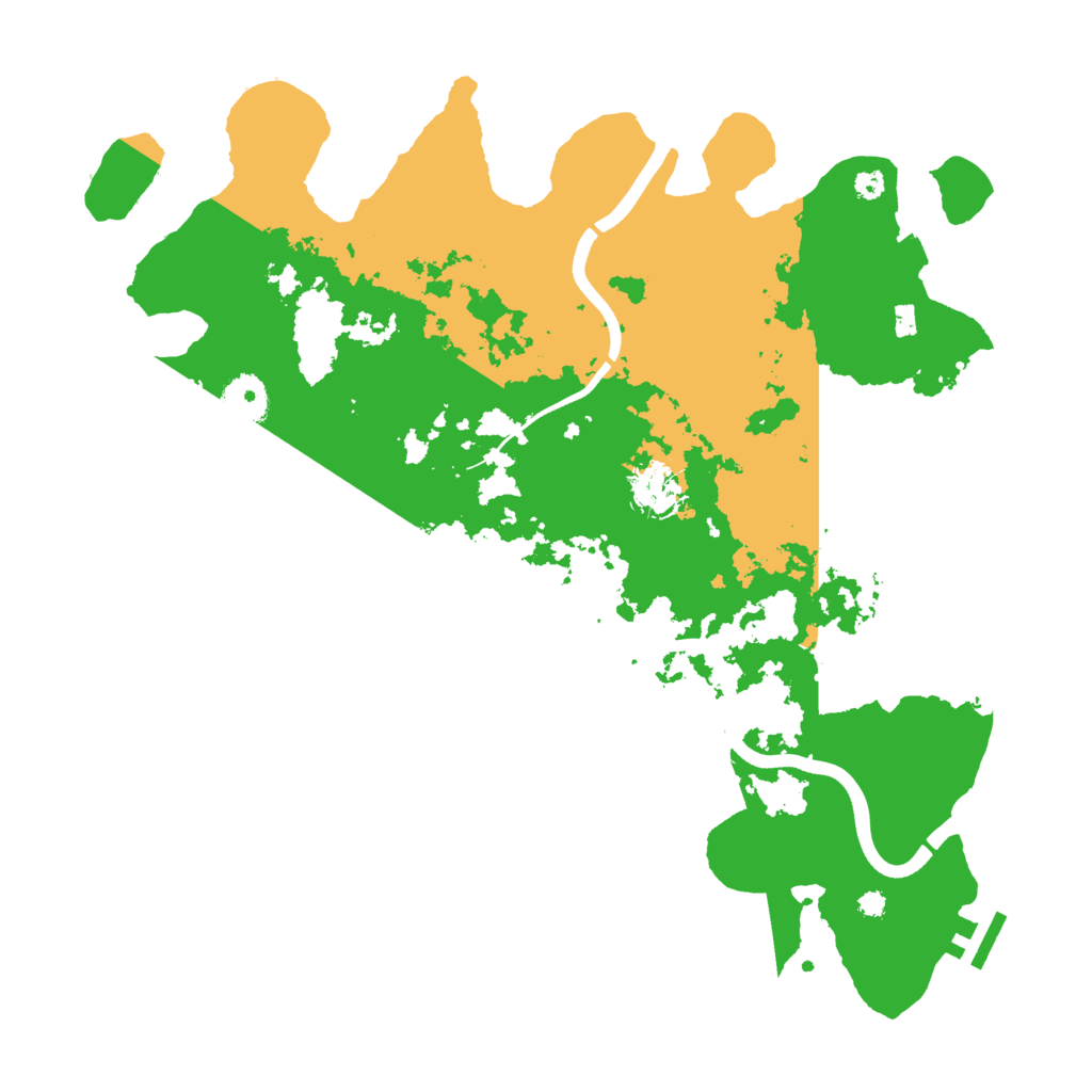 Biome Rust Map: Procedural Map, Size: 3700, Seed: 60042565