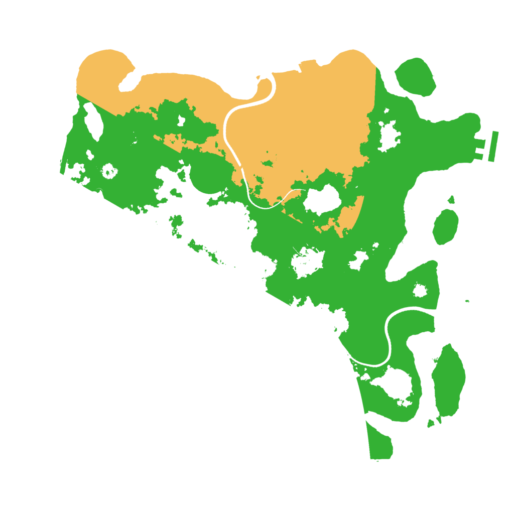 Biome Rust Map: Procedural Map, Size: 3400, Seed: 77631111