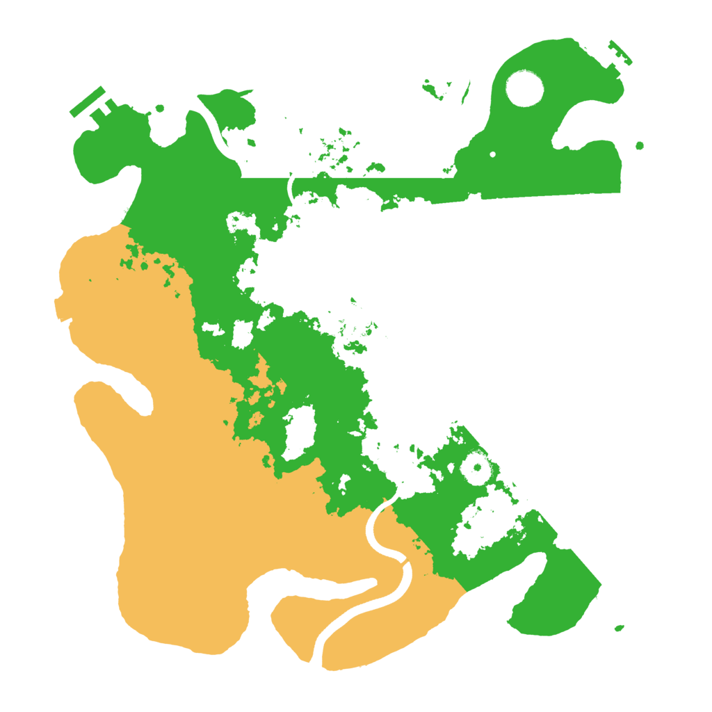Biome Rust Map: Procedural Map, Size: 3500, Seed: 17769647