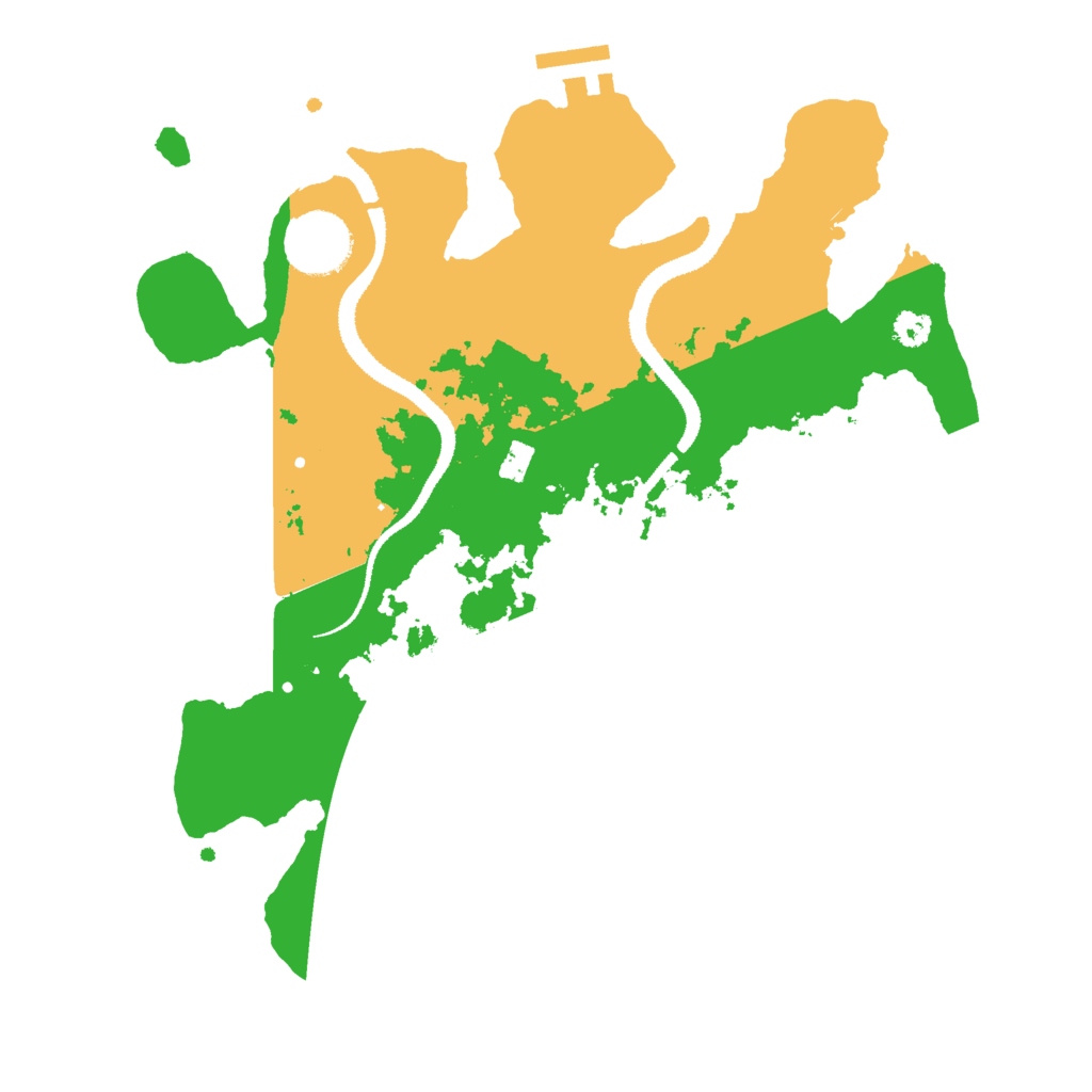 Biome Rust Map: Procedural Map, Size: 3000, Seed: 32239