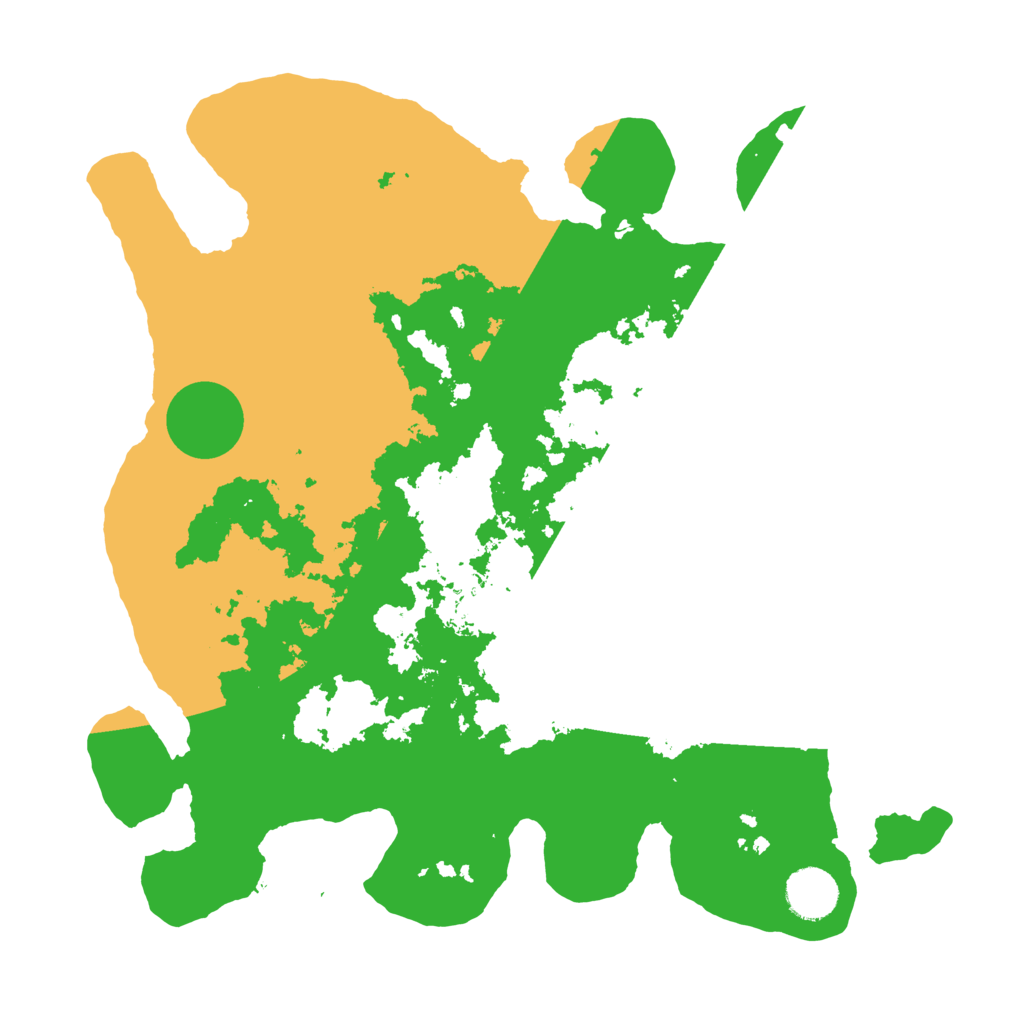 Biome Rust Map: Barren, Size: 3500, Seed: 399791690